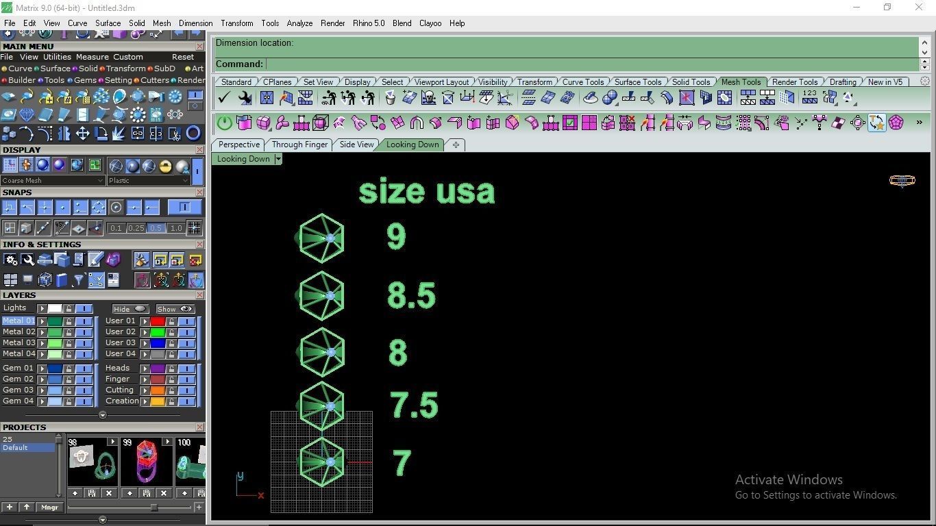 fashion ring 3D print model_6
