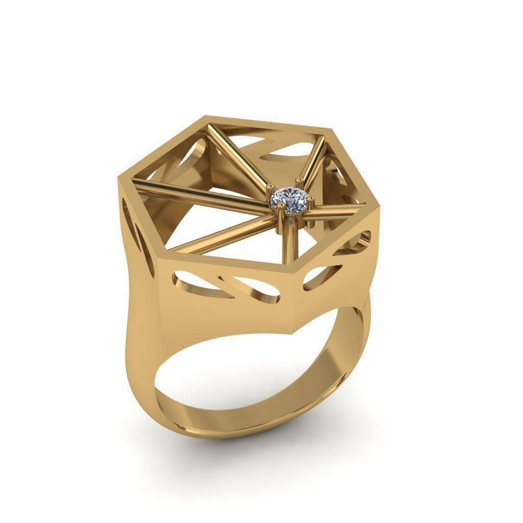 fashion ring 3D print model_1