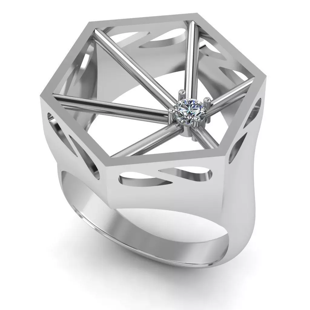 fashion ring 3D print model_0
