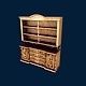 Buffet ornate hutch with drawers 3D model_1