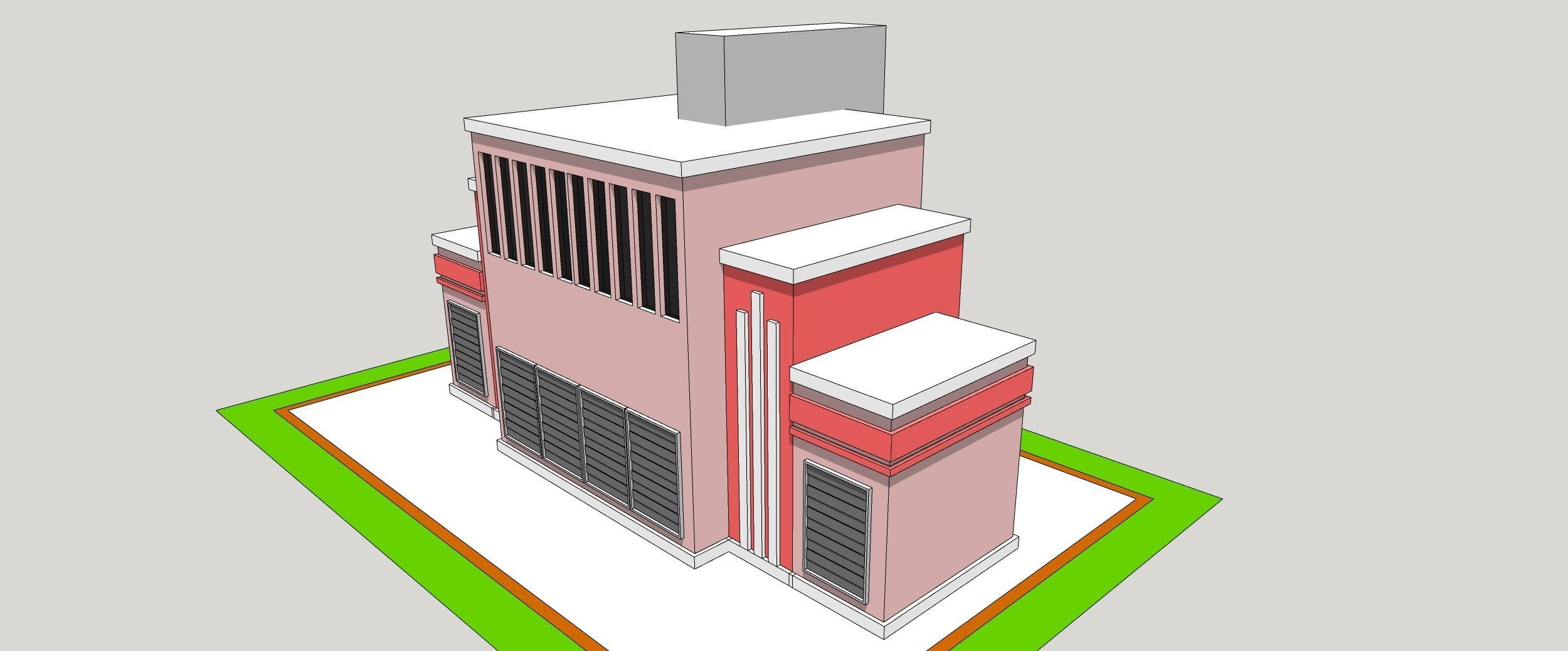 Cinema - Building Low-poly 3D model_7