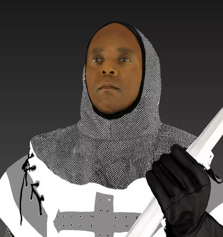 Photogrammetry Knight 3D model_0