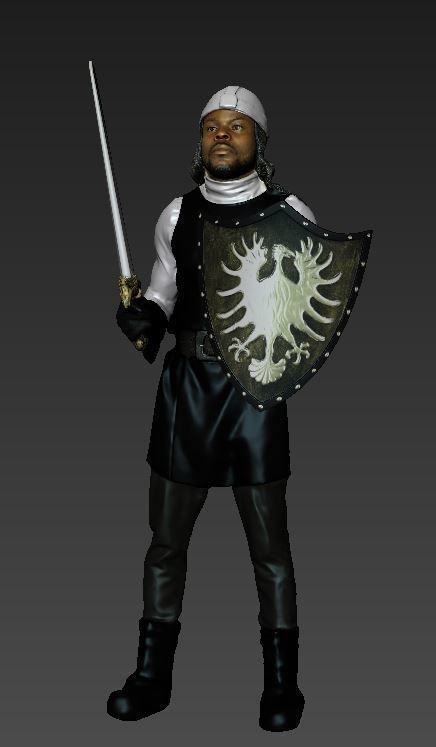 Photogrammetry Pawn 3D model_2