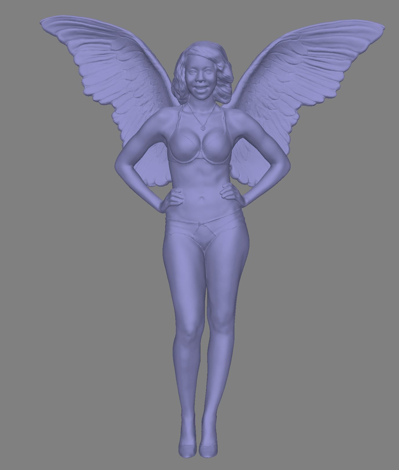 Photogrammetry Wing Girl 3D model_2