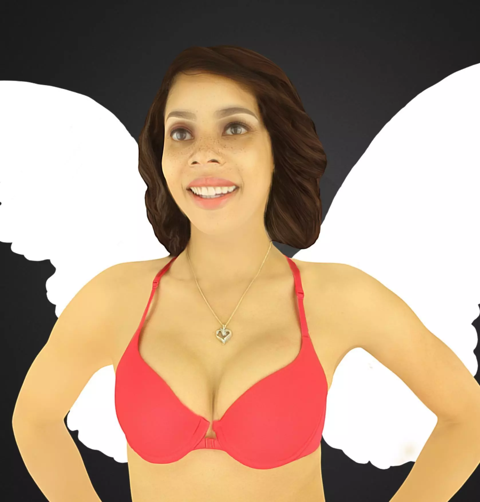 Photogrammetry Wing Girl 3D model_0