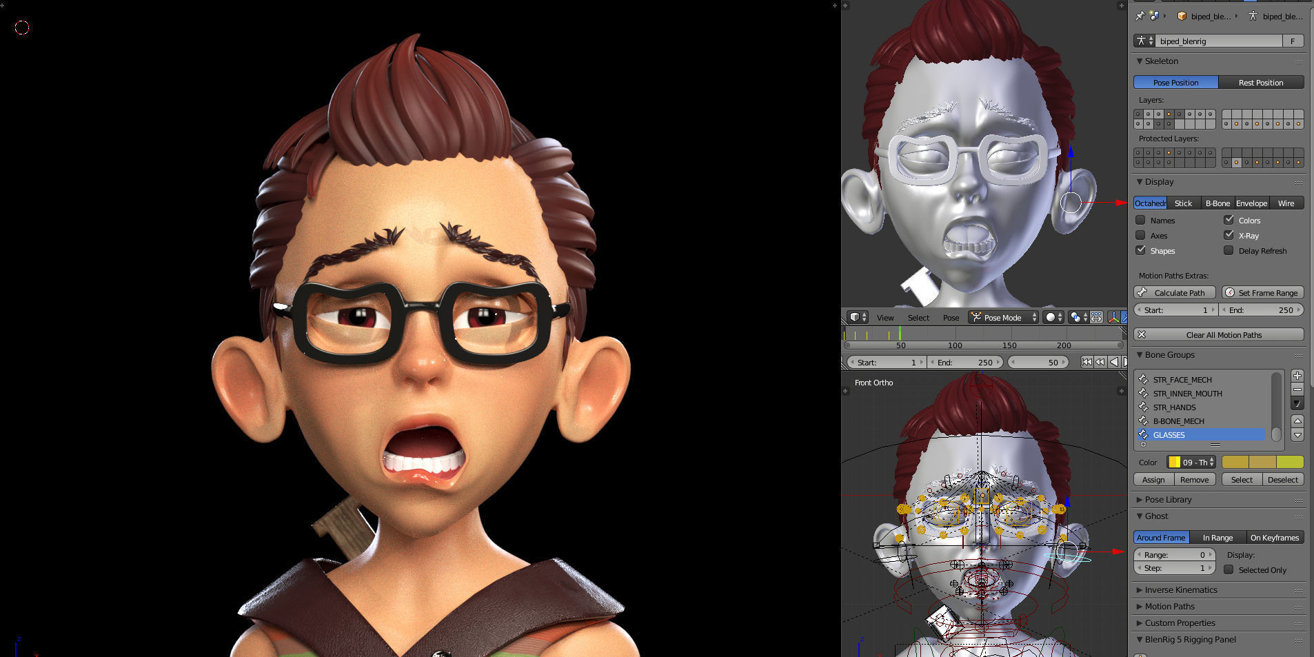 2 Rigged Stylized Character Boy and Girl - Blender 3D model_13