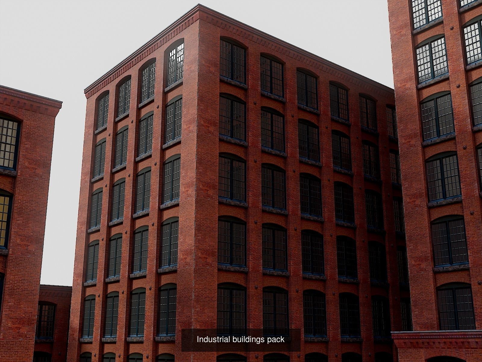 Brownstone architecture 3D Model Collection_2