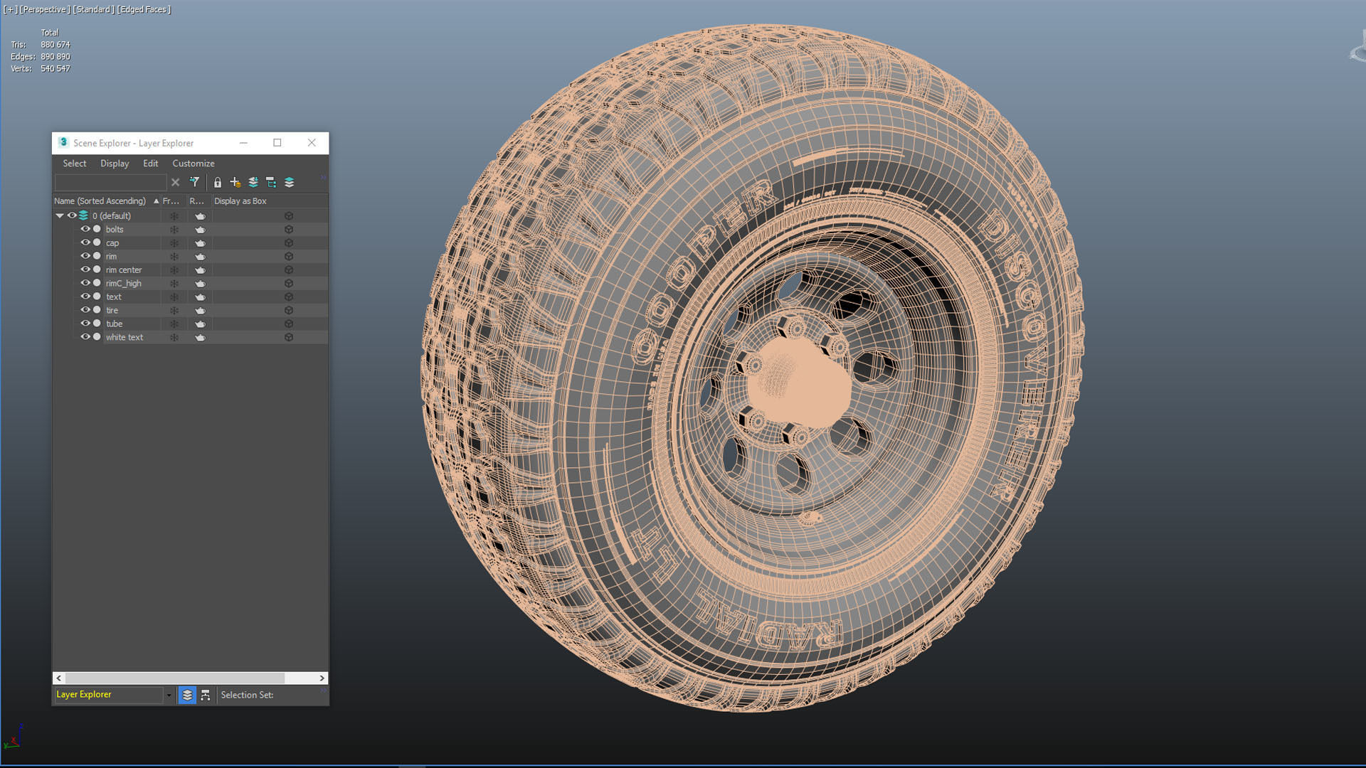Offroad custom wheel 3D model_10