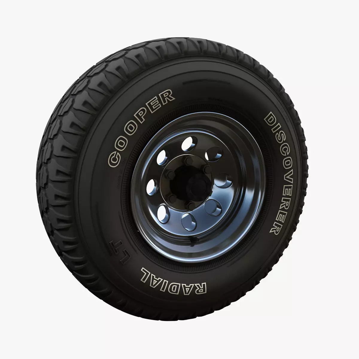 Offroad custom wheel 3D model_0
