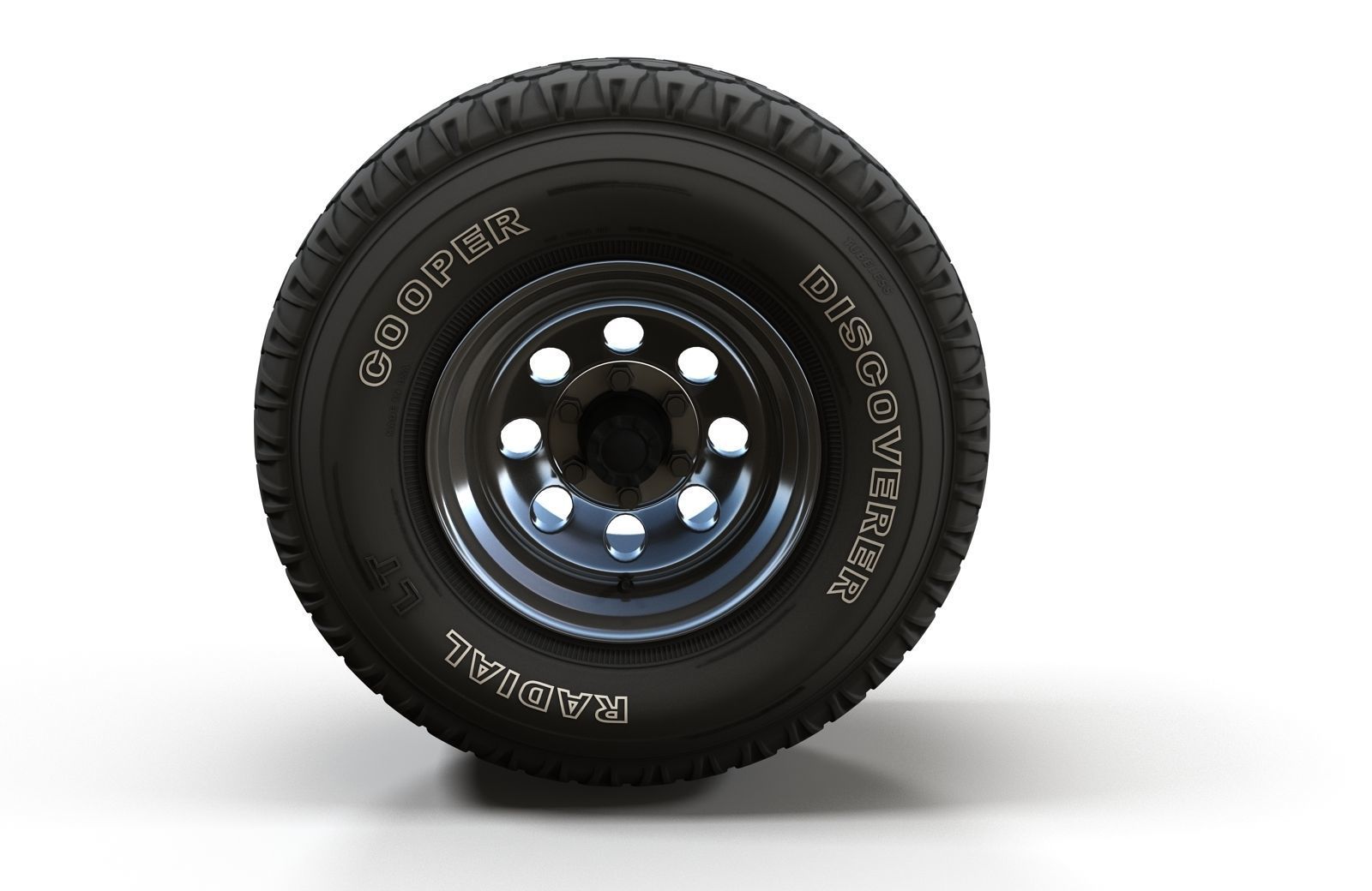 Offroad custom wheel 3D model_2
