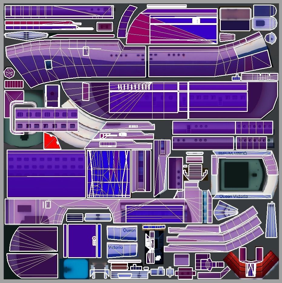 Cruise Liner - low poly Low-poly 3D model_23