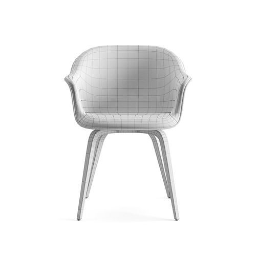 Gubi Bat Dining Chair Collection 3D model 7