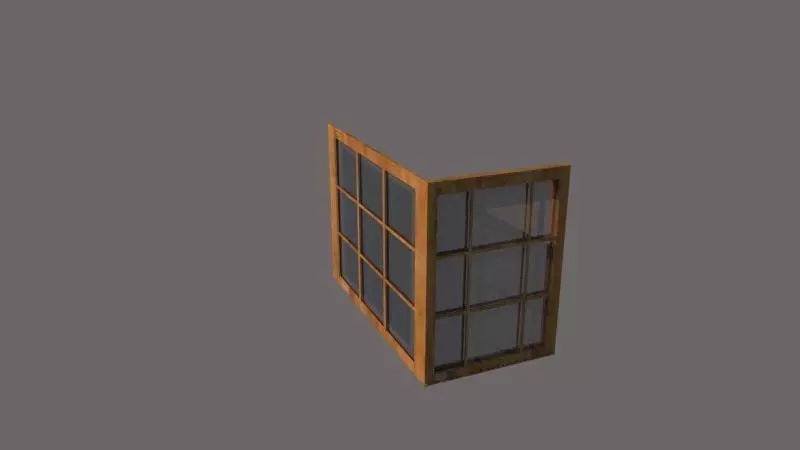 corner window 3D print model_0