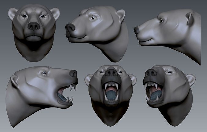 Polar Bear 3D print model