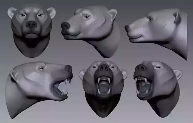 Polar Bear 3D print model
