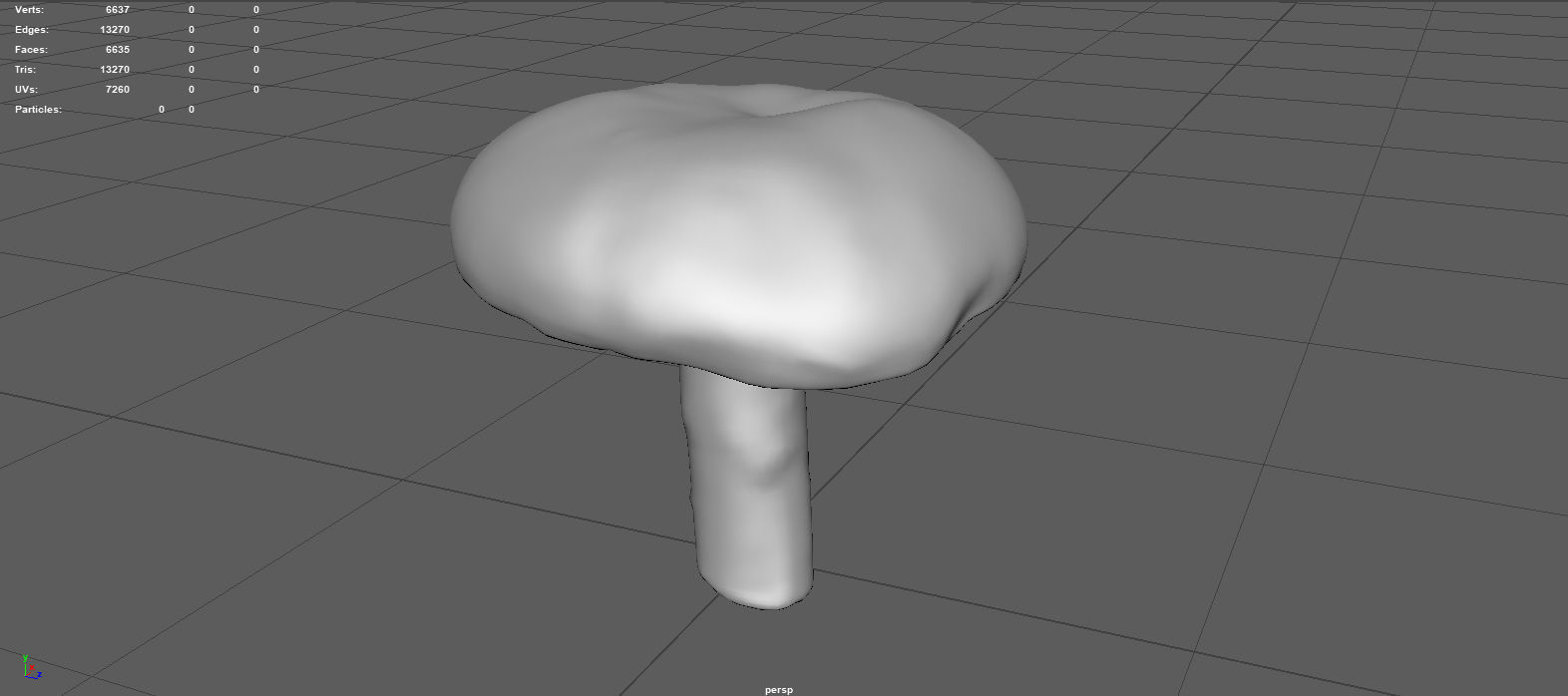MUSHROOM 4 ball Low-poly 3D model_6