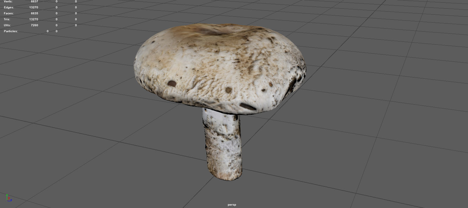 MUSHROOM 4 ball Low-poly 3D model_4