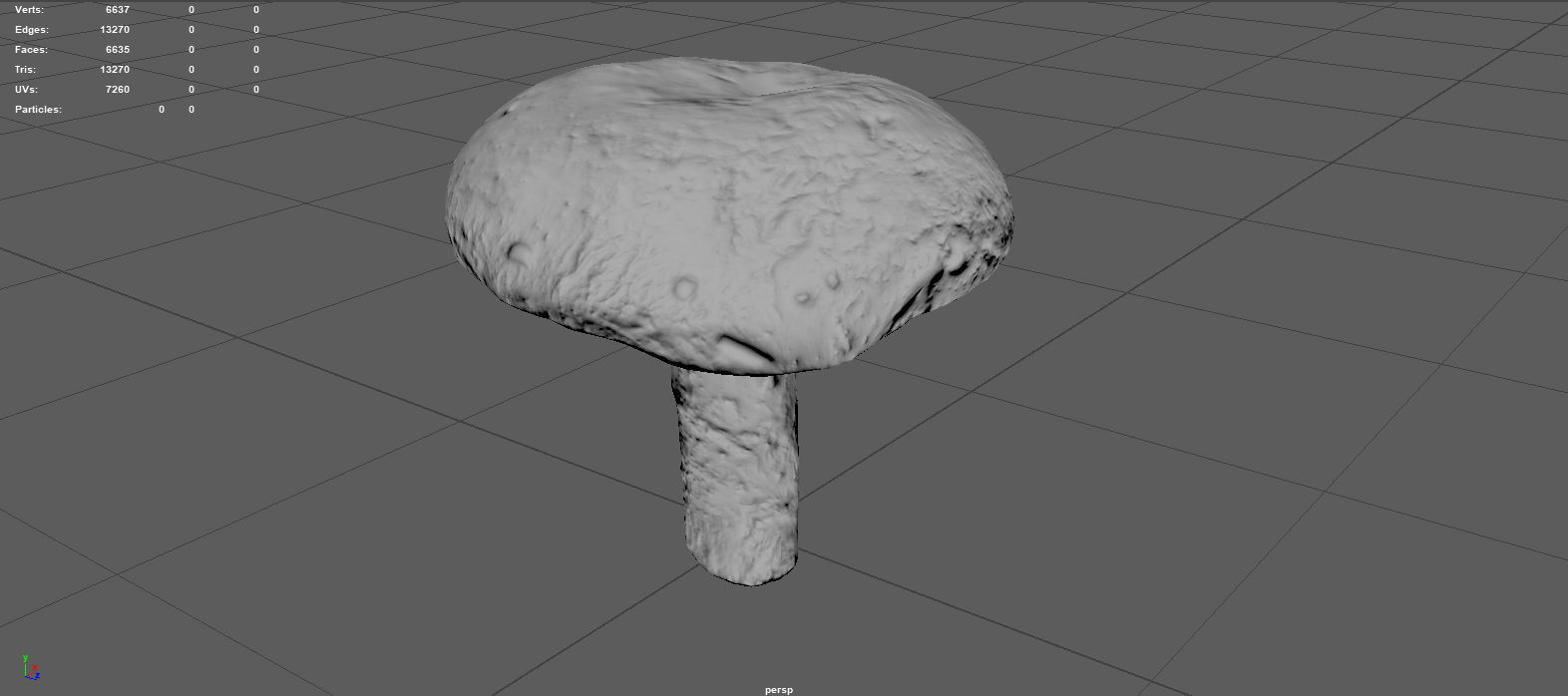 MUSHROOM 4 ball Low-poly 3D model_7