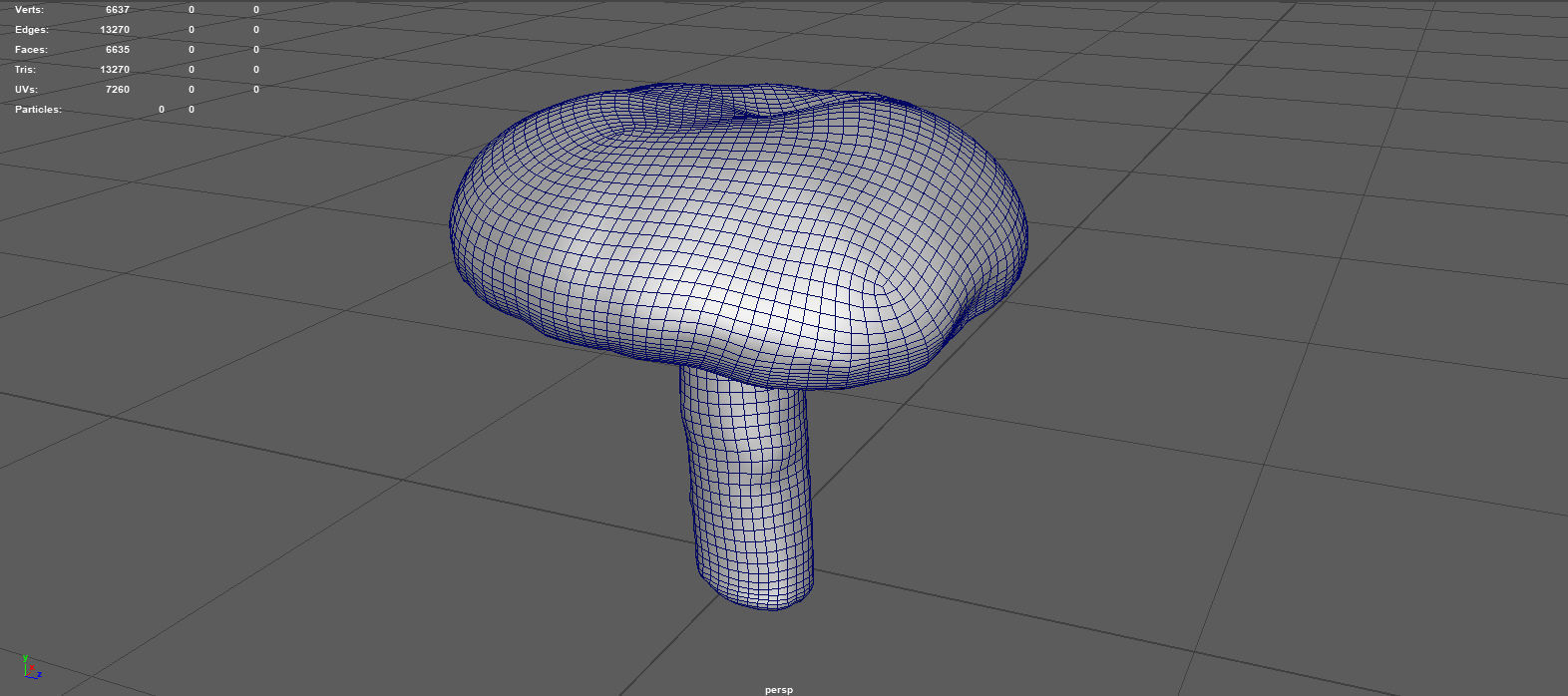 MUSHROOM 4 ball Low-poly 3D model_8