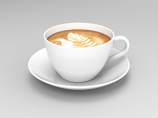 Cup of coffee 3D model 7
