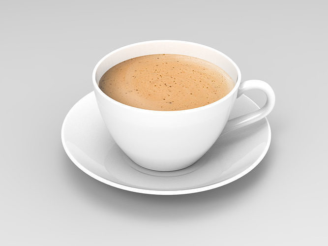 Cup of coffee 3D model 2