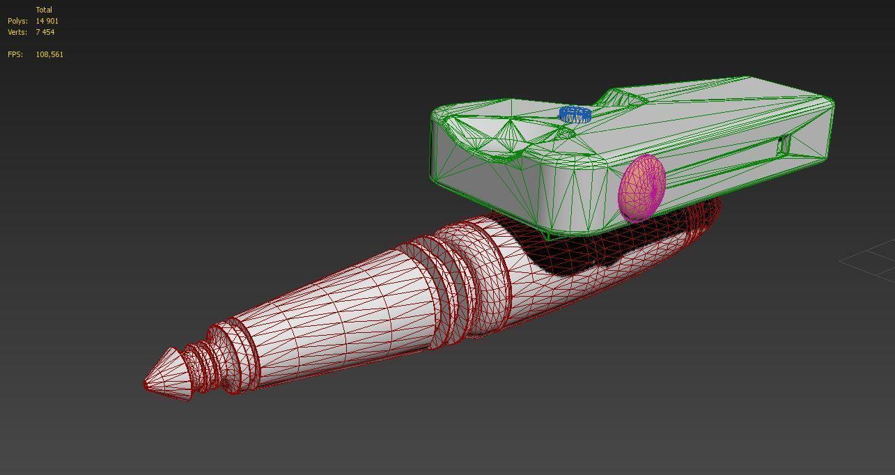 Star Trek The Original Series Stratos Weapon 3D print model_2