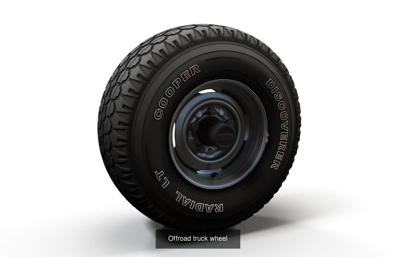 Highpoly offroad wheels 3D Model Collection_3