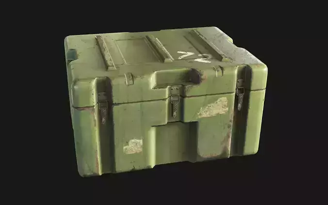 Military Box Low-poly 3D model