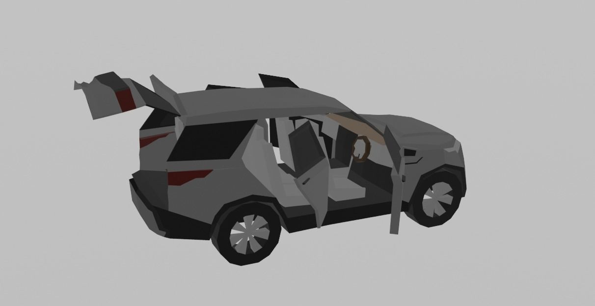 Land Rover Discovery 5 Low-poly 3D model_10