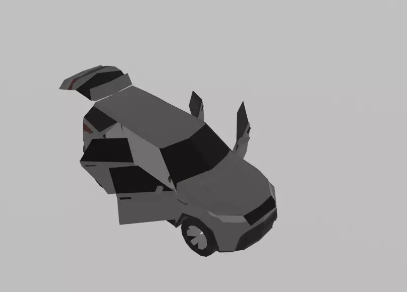 Land Rover Discovery 5 Low-poly 3D model_0