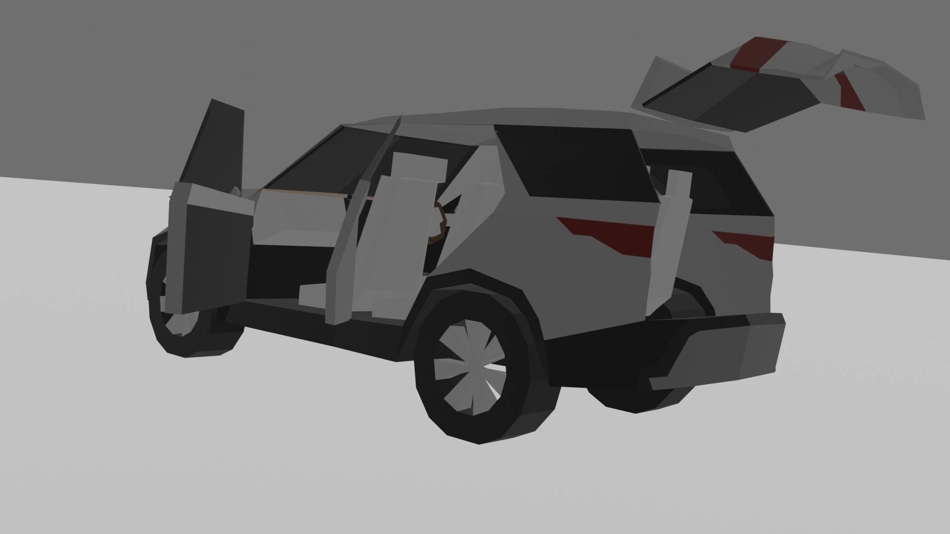 Land Rover Discovery 5 Low-poly 3D model_8