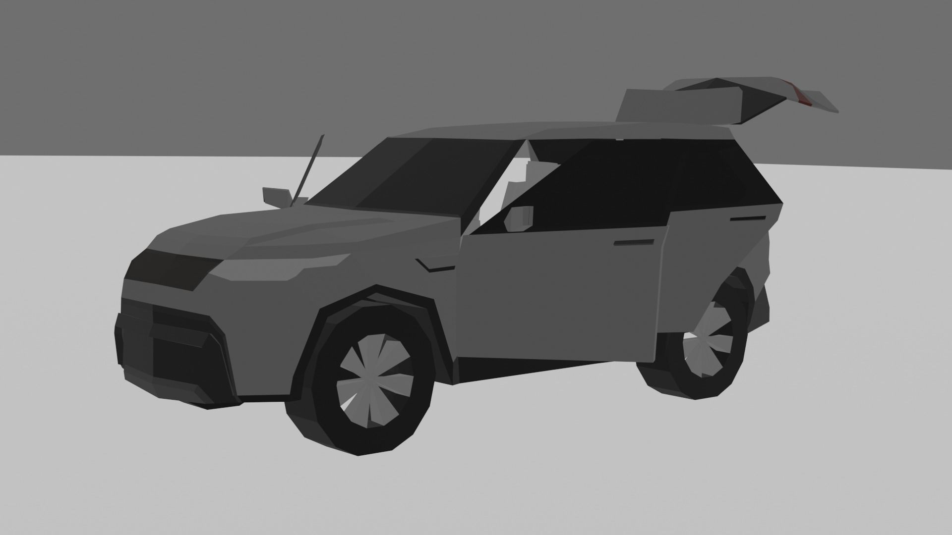 Land Rover Discovery 5 Low-poly 3D model_6