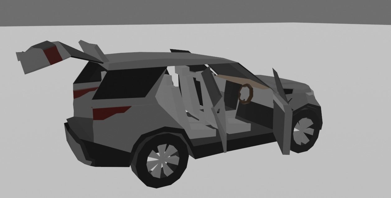 Land Rover Discovery 5 Low-poly 3D model_11