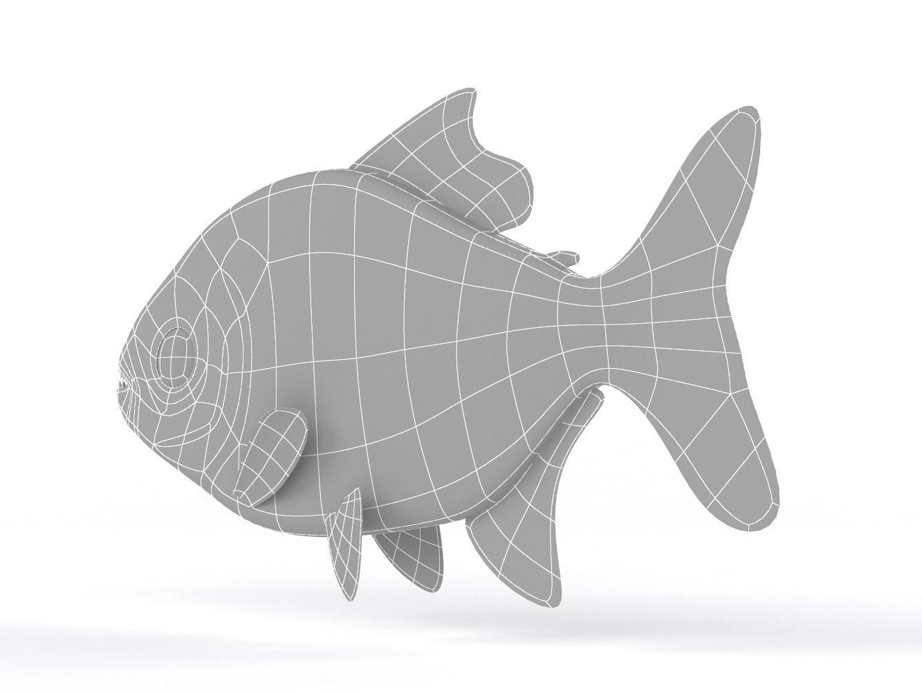 Piranha fish 3D model_9