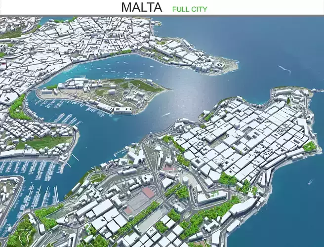 Malta Country Low-poly 3D model