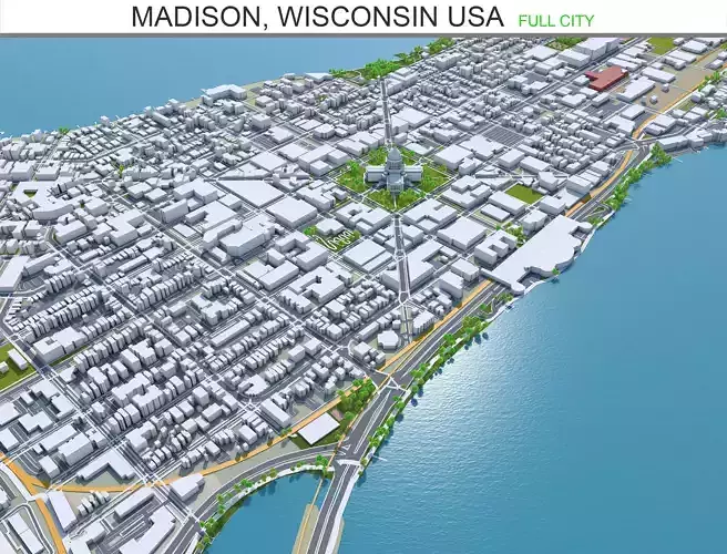 Madison City Wisconsin 60km