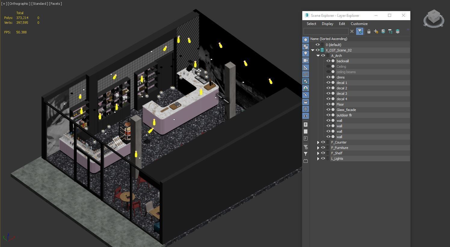 Interior Scene 02 - Cafe 3D model_12