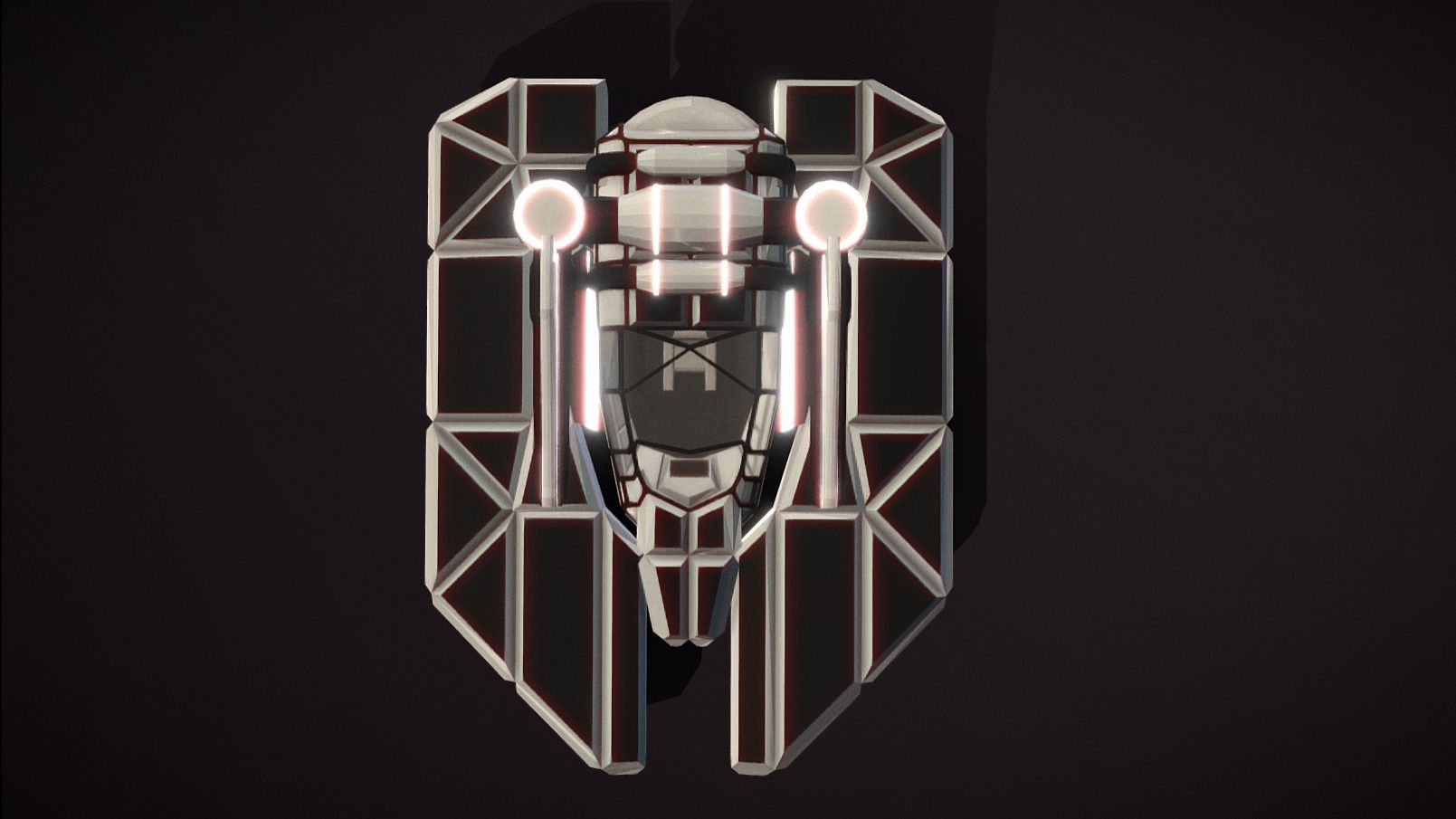 HT-310 Hovertank Low-poly 3D model_5