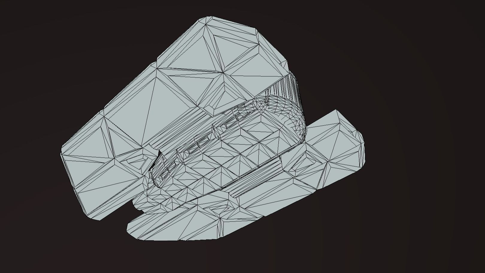 HT-310 Hovertank Low-poly 3D model_10