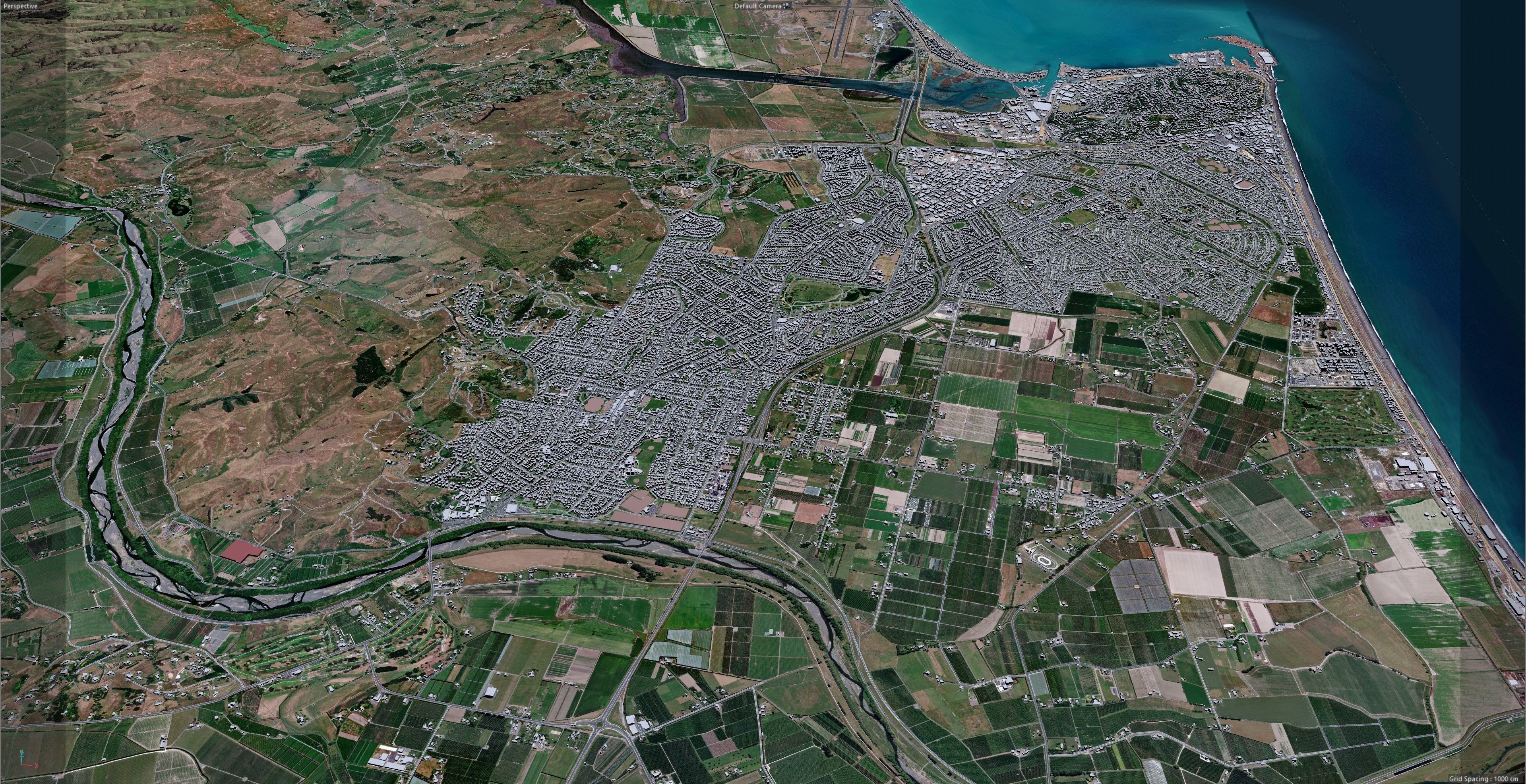 Napier Hastings in New Zealand Low-poly 3D model_16