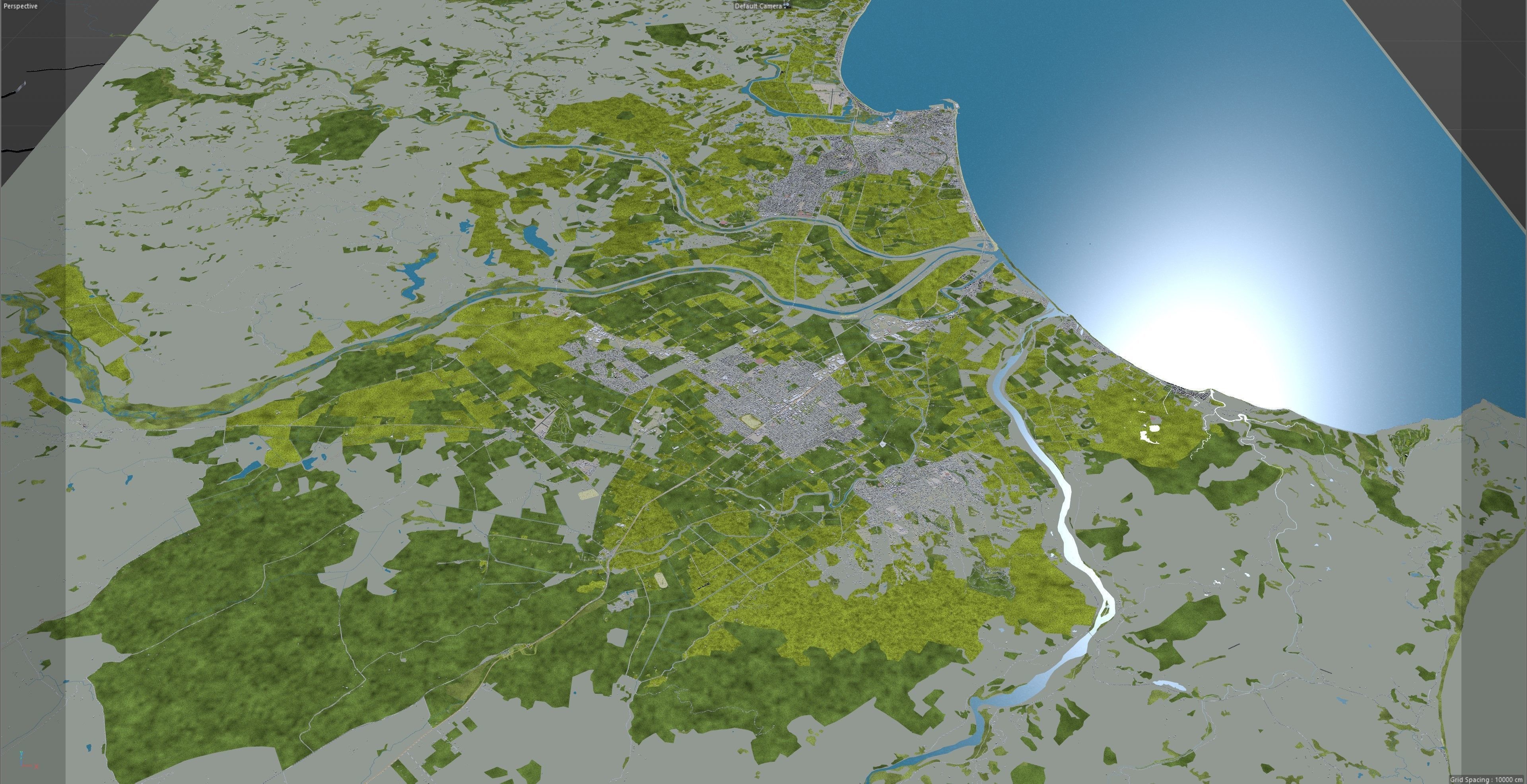 Napier Hastings in New Zealand Low-poly 3D model_13