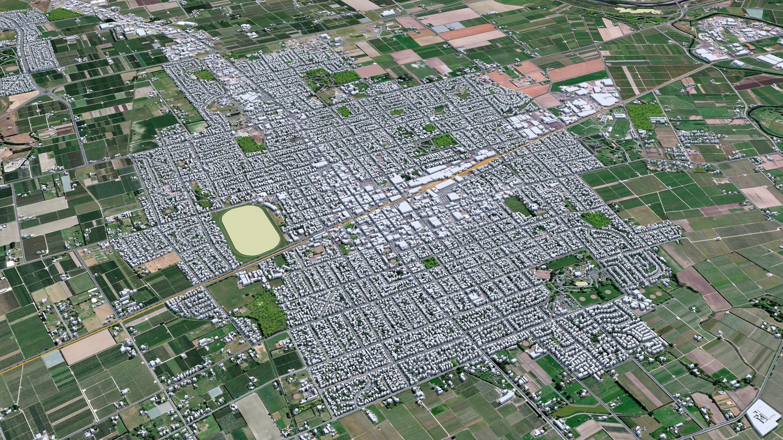 Napier Hastings in New Zealand Low-poly 3D model_19