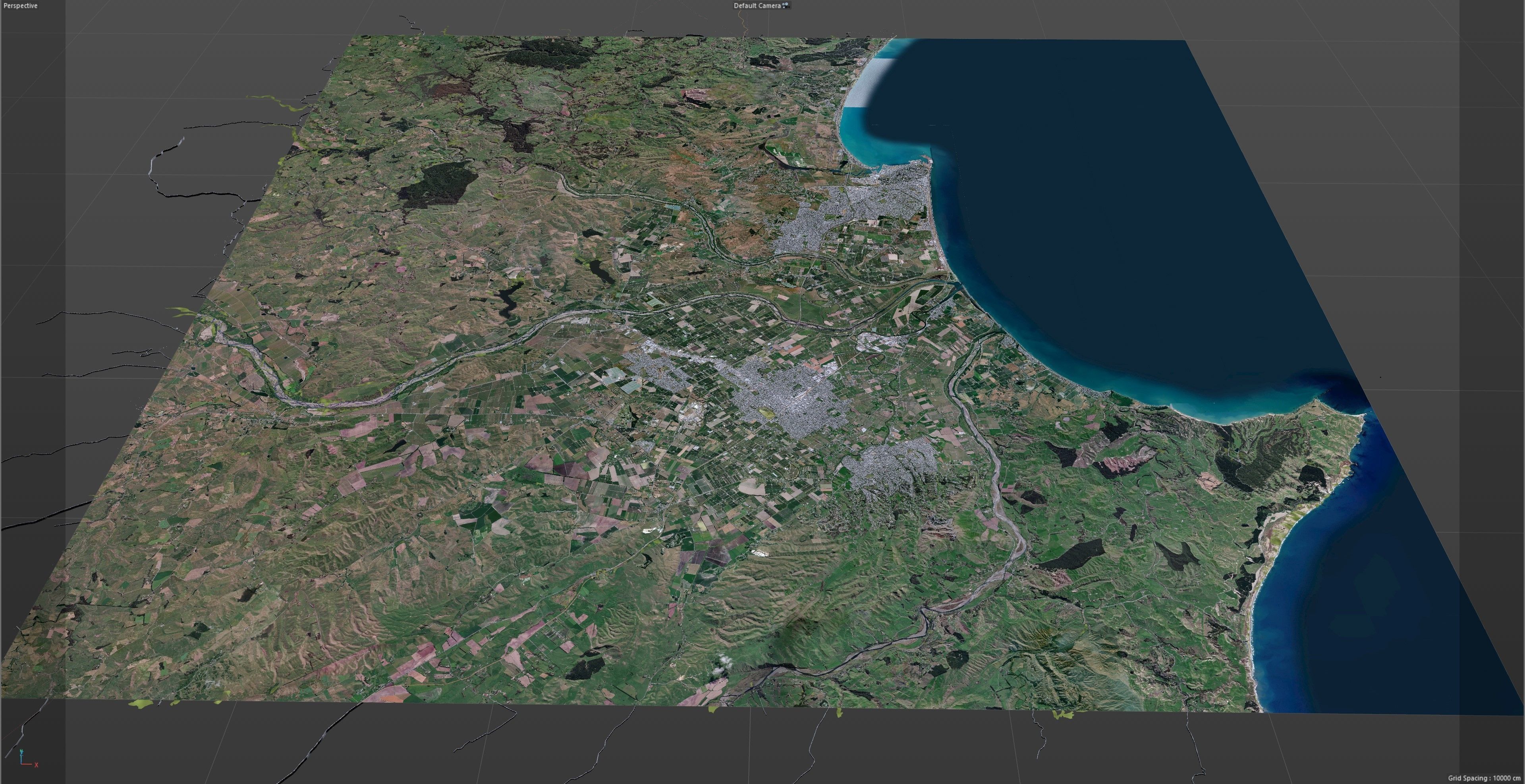 Napier Hastings in New Zealand Low-poly 3D model_17