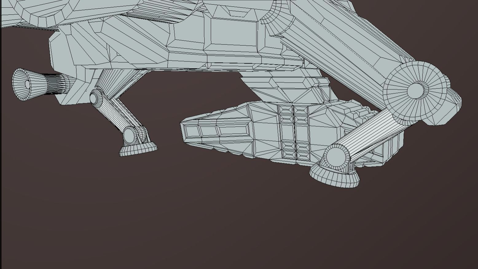 LAC-410 Low Altitude Carrier Low-poly 3D model_6