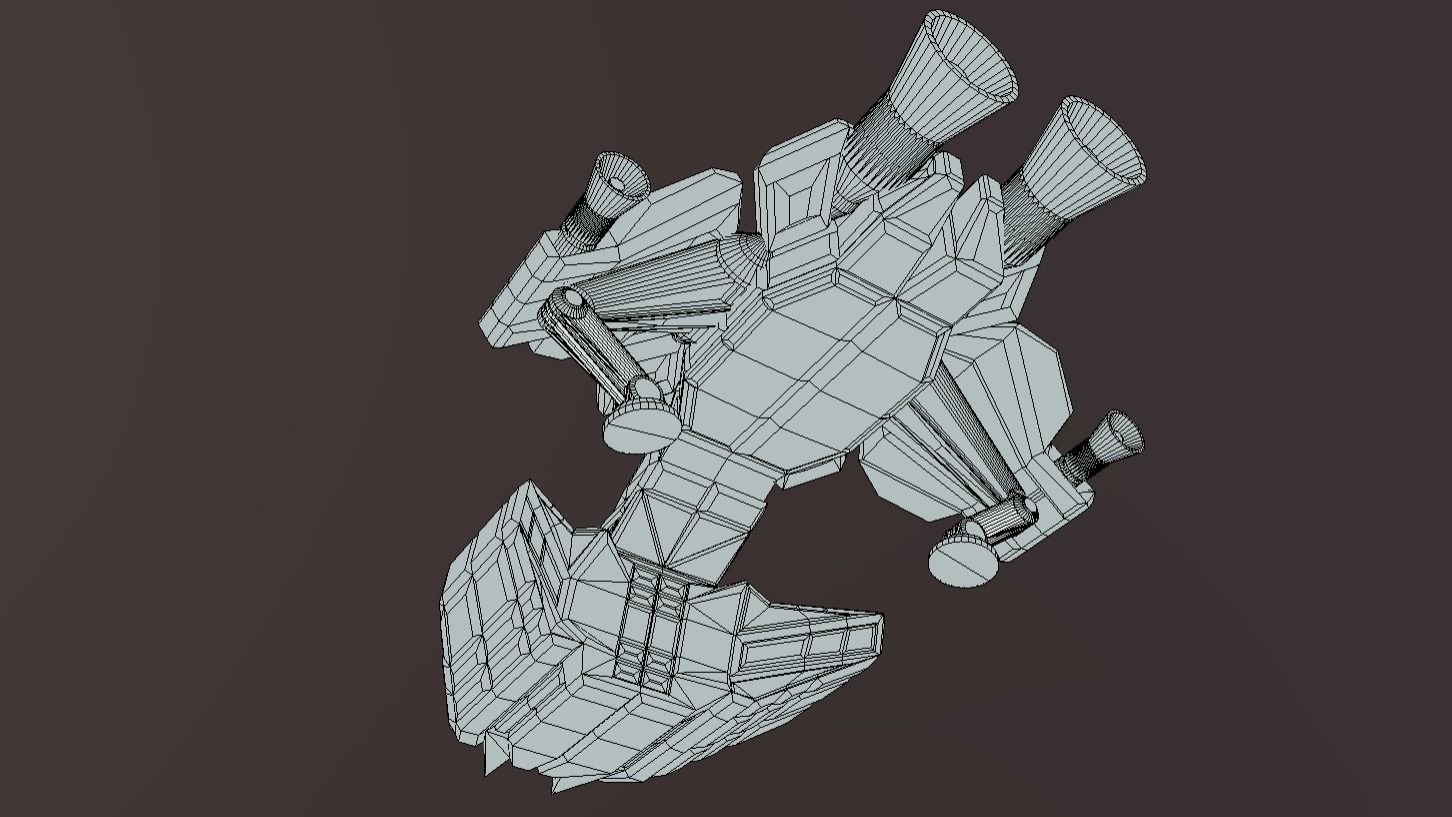 LAC-410 Low Altitude Carrier Low-poly 3D model_10