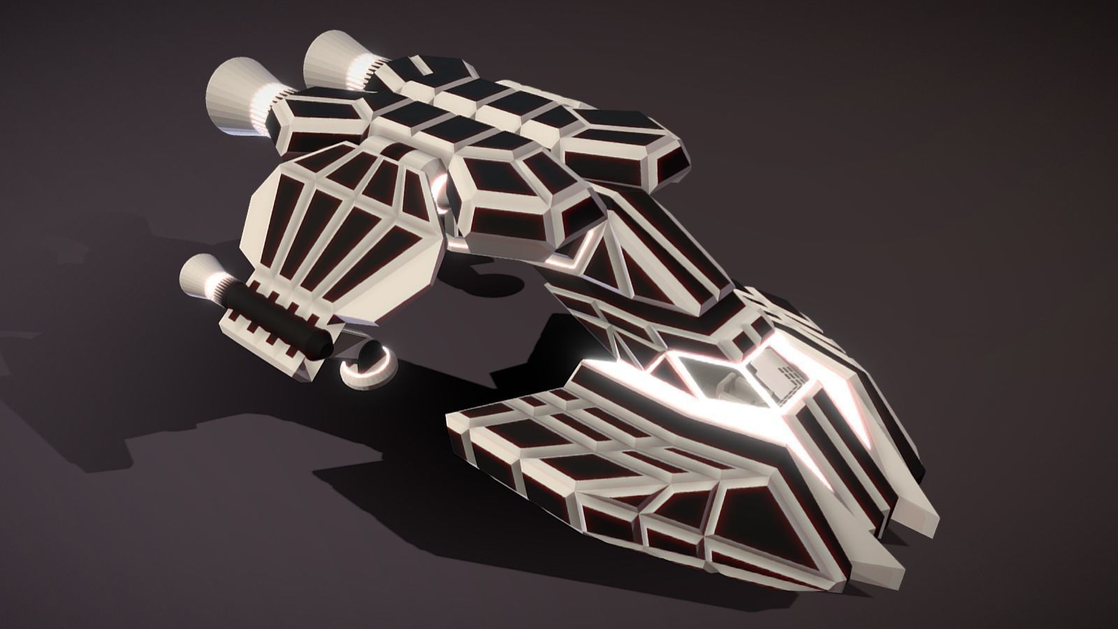 LAC-410 Low Altitude Carrier Low-poly 3D model_3