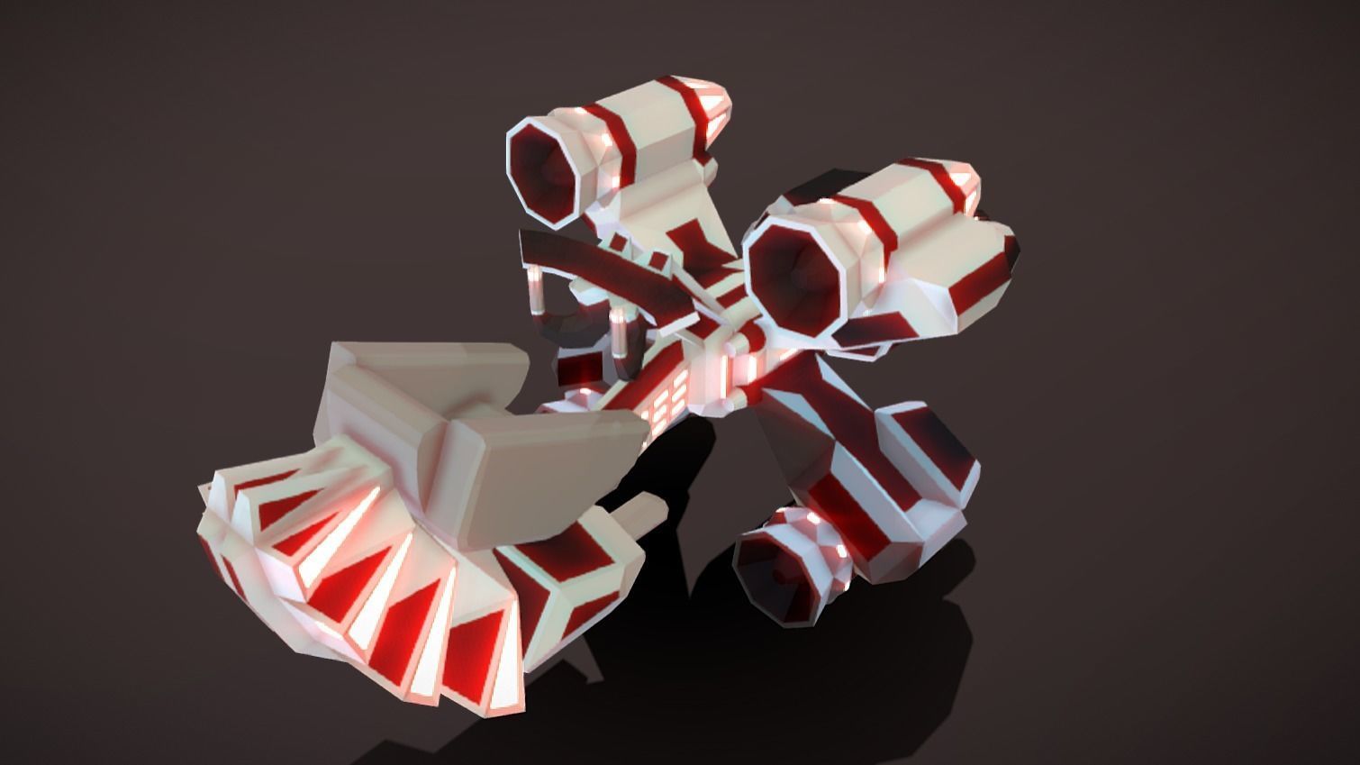 LS-320 Land Speeder Low-poly 3D model_7