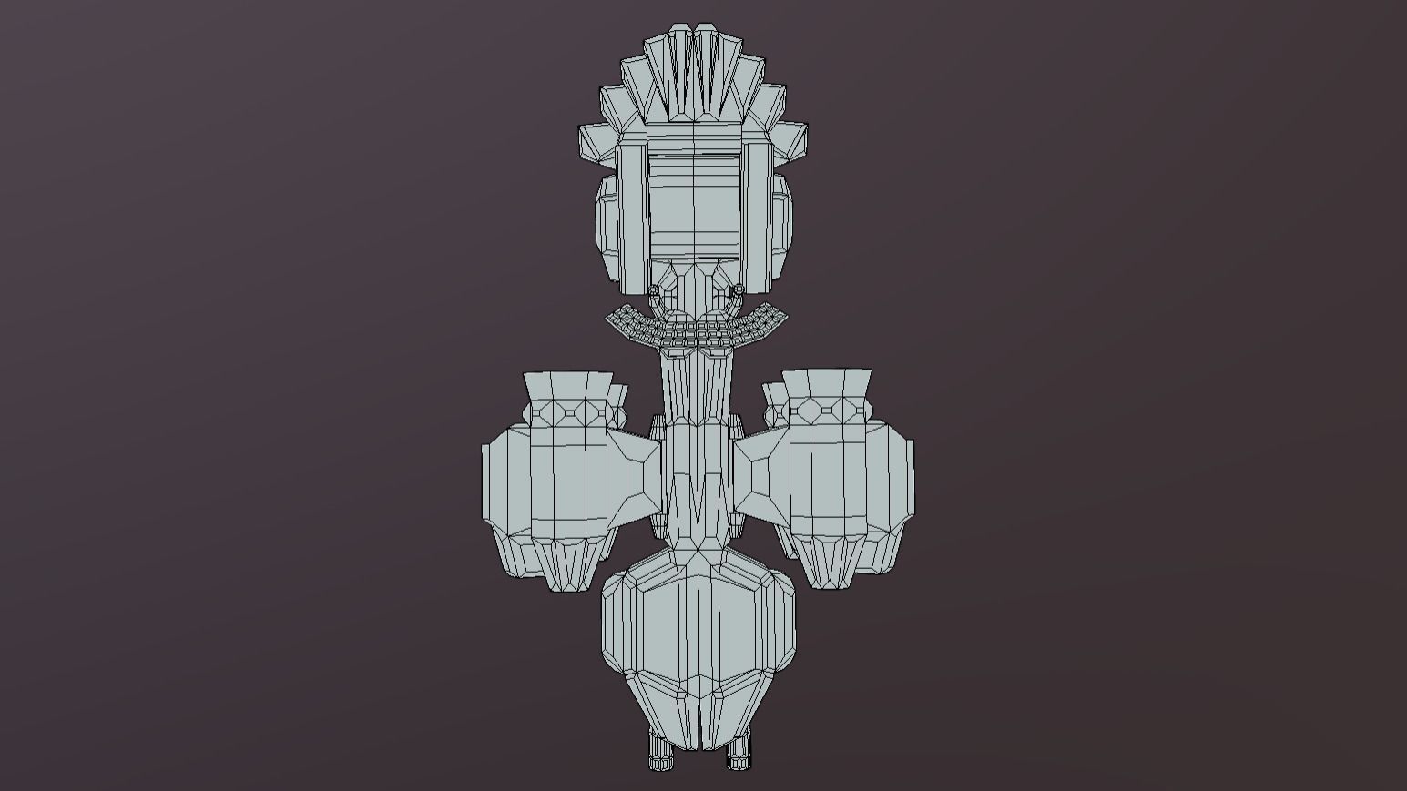 LS-320 Land Speeder Low-poly 3D model_10