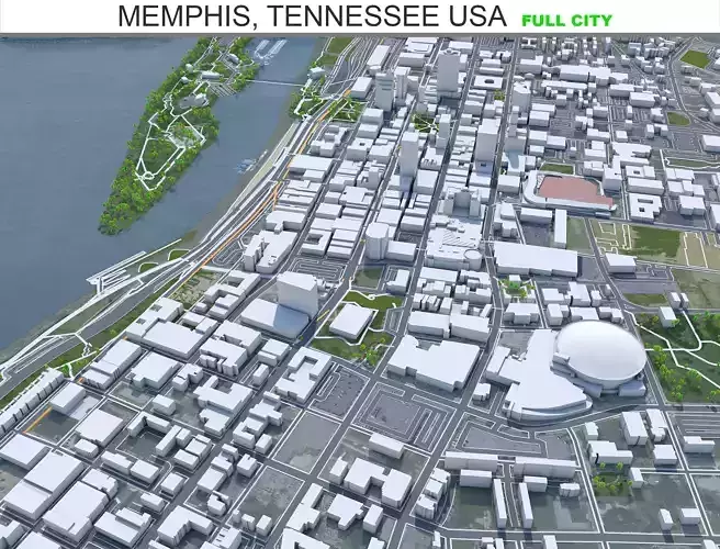 Memphis City Tennessee USA