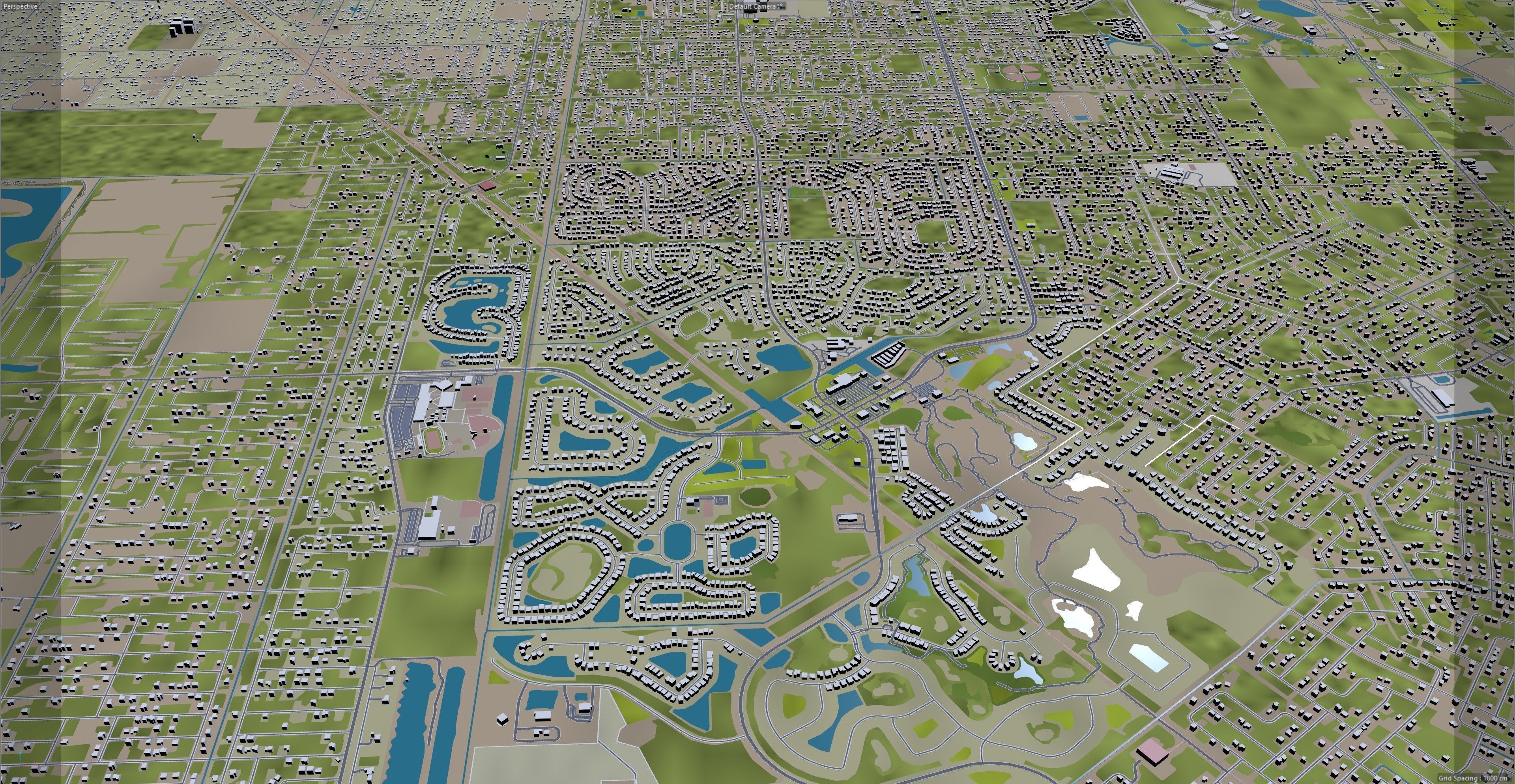 Melbourne Florida USA 40km Low-poly 3D model_17